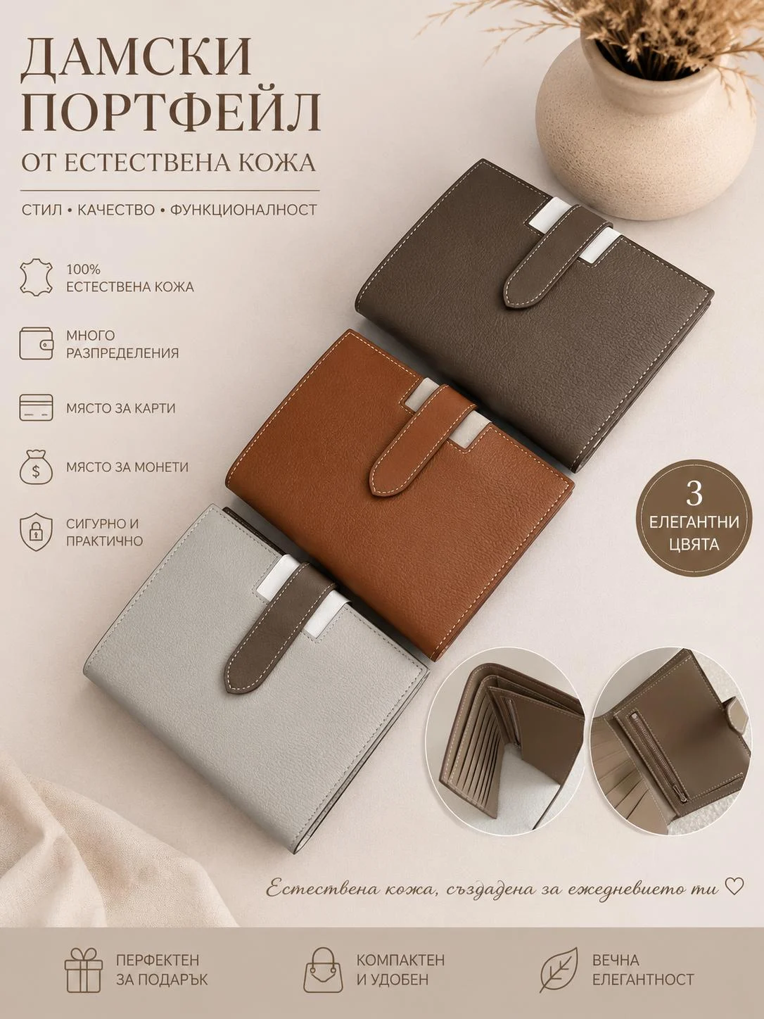 Портмонета — Amber Collection